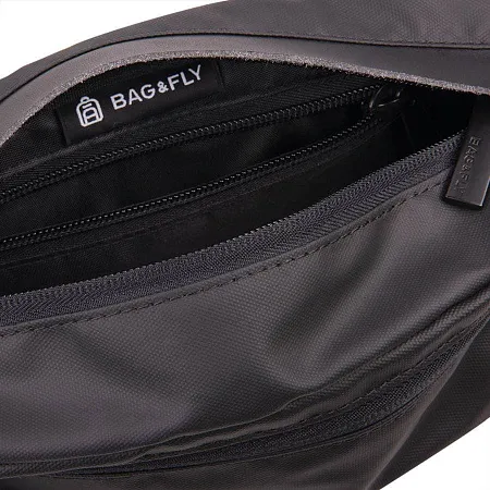 Сумка на пояс "Siri", черный, 37х25х14 см, 100% полиэстер 