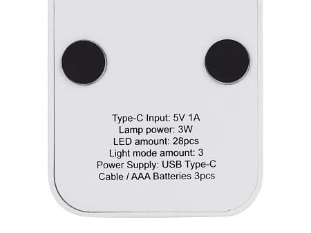 Складывающая настольная лампа с подставкой для телефона Stack N, 3 Вт