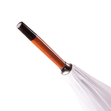 Зонт-трость с деревянной ручкой, полуавтомат