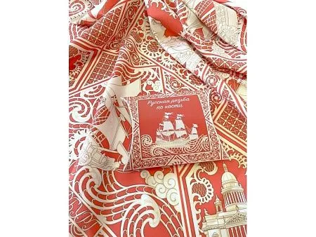 Платок Русская резьба по кости