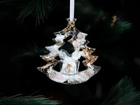 Набор елочных игрушек: Снегирь, Олень, Ель