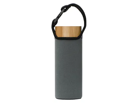 Стеклянный термос с ситечком Badachu в чехле