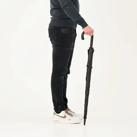 Зонт-трость с квадратным куполом, Mistral, черный