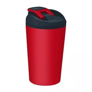 Кружка Camping, софт тач, красная