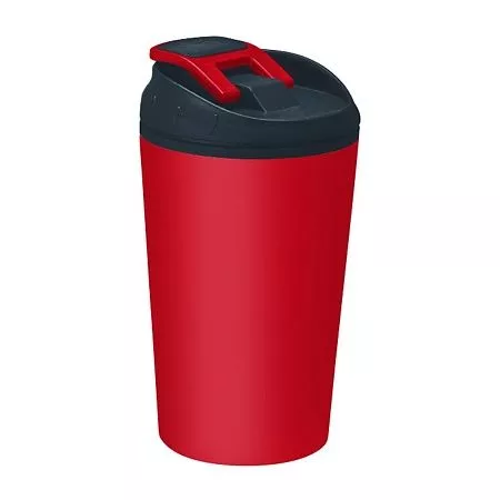 Кружка Camping, софт тач, красная