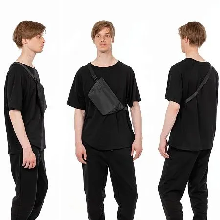 Поясная сумка W1, серая