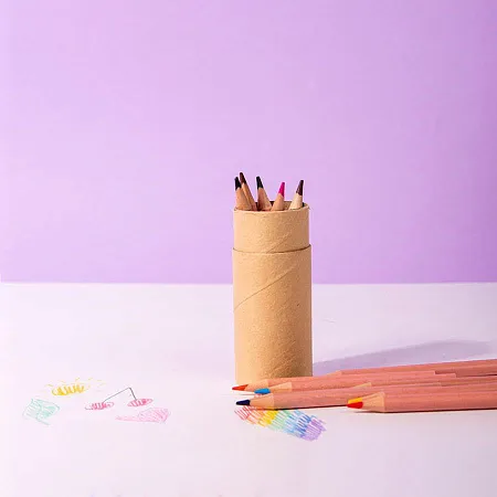 Набор цветных карандашей мини FLORA ,12 цветов