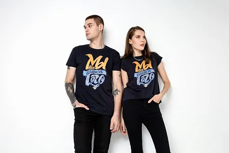 Футболка «Мы все слегка того», темно-фиолетовая