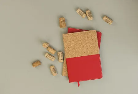 Блокнот "Фьюджи" уценка, формат А5, покрытие soft touch+пробка