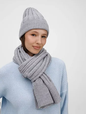 Шапка Bellish, светло-серый меланж