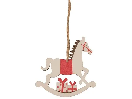 Деревянная подвеска на елку Poni