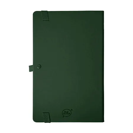 Бизнес-блокнот GLORI, A5, темно-зеленый, твердая обложка, в линейку