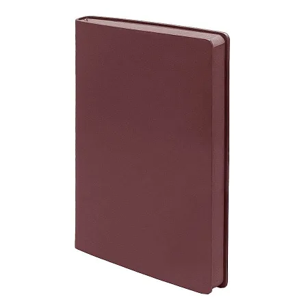 Бизнес-блокнот "LADY", формат А5, бордовый, блок в клетку