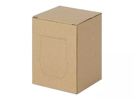 Вакуумная термокружка Sense, непротекаемая крышка, крафтовая упаковка