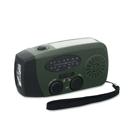 Portable radio with LED torch
