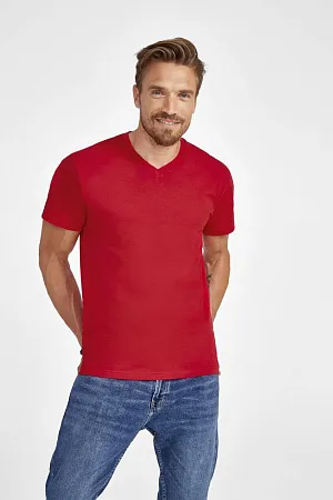 Футболка мужская с V-обр. вырезом VICTORY 150, белая