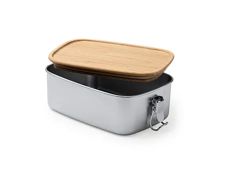 Ланч-бокс DAIKON из нержавеющей стали с бамбуковой крышкой