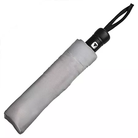 Зонт складной "Reflect", полуавтомат, светоотражающий серый