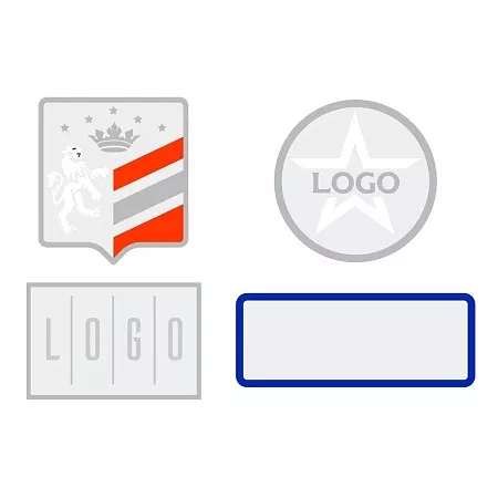 Шеврон из габардина Gabo M, белый