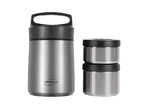 Термос с двумя контейнерами THERMOcafe 
TCLB-1480SY, 1480 мл
