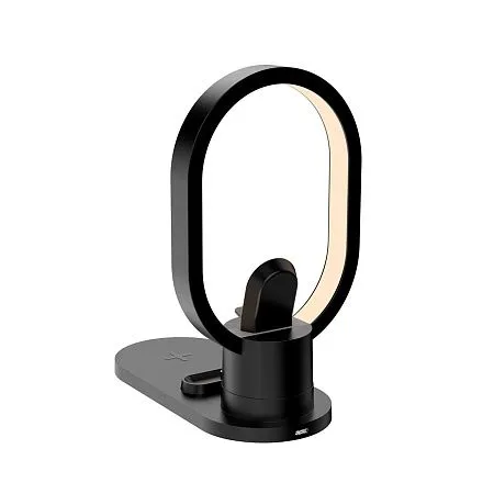 Настольная беспроводная (15W) зарядная станция "Starship" с лампой и MagSafe