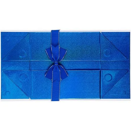 Коробка складная Gallant, M, белая с синим