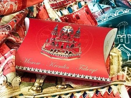 Платок Кремль - Москва - Фаберже