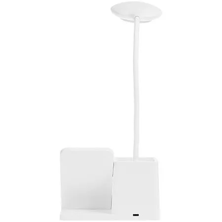 Лампа с органайзером и беспроводной зарядкой writeLight, ver. 2, белая