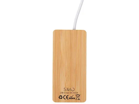 USB хаб с подсветкой лого Reedia S5, 3*USB, 1*Type C