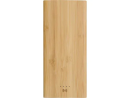 Внешний беспроводной аккумулятор из бамбука Bamboo Air, 10000 mAh