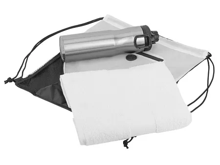 Спортивный набор из стальной бутылки и полотенца Advanced