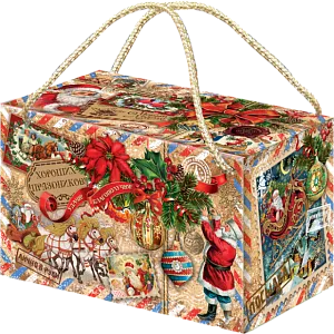 БАУЛ ПОСЫЛКА "РЕТРО КОЛЛАЖ"