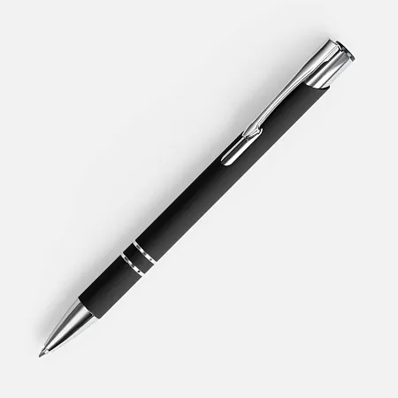 Ручка шариковая Keskus Soft Touch в футляре, черная