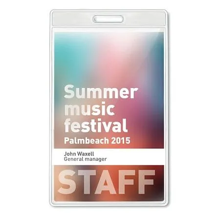 Прозрачный бейдж