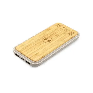 Внешний аккумулятор Tambuko с беспроводной зарядкой, 10000 mAh, белый