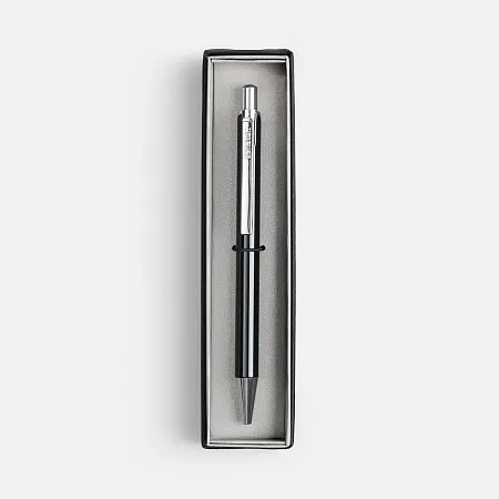 Ручка шариковая Arvent Glossy в футляре, черная