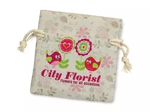 Мешочек подарочный малый с возможностью полноцветной печати