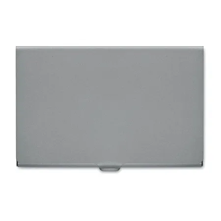 Визитница серебристая