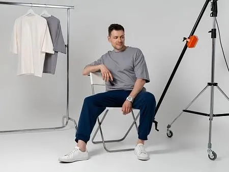 Футболка унисекс Kosmos 2.0, светло-серая