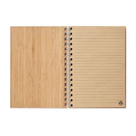 Бамбуковый блокнот A5 с кольцев