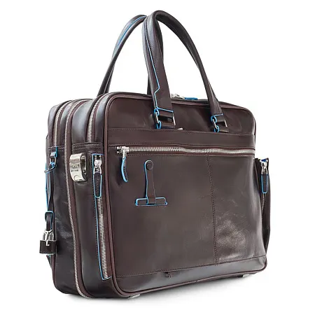 Сумка мужская для ноутбука Piquadro Blue Square, черная