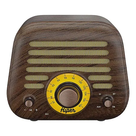 Колонка беспроводная RETRO L, цвет коричневый 