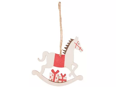 Деревянная подвеска на елку Poni