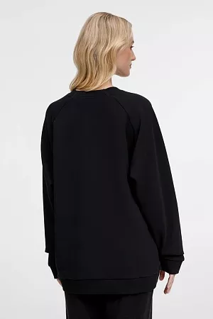 Свитшот унисекс Avenu, черный