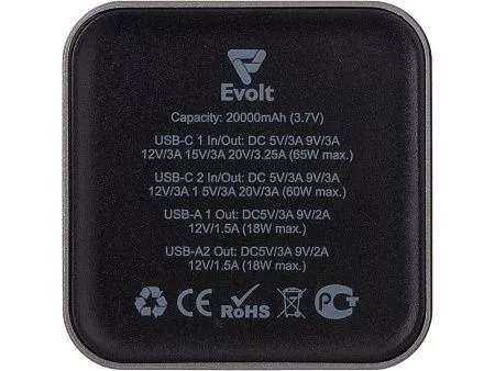 Внешний аккумулятор для ноутбуков Main 65 Вт, 20000 mAh