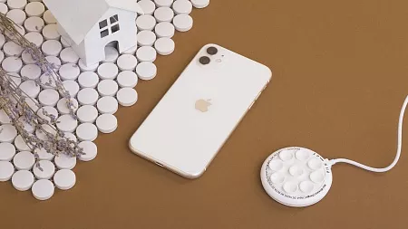 Беспроводное (15W) зарядное устройство "Липкий Бандит" с присосками