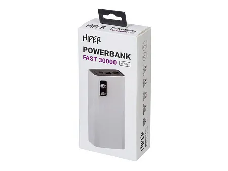 Портативный внешний аккумулятор FAST, 30000 mAh