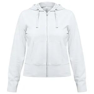 Толстовка женская Hooded Full Zip белая