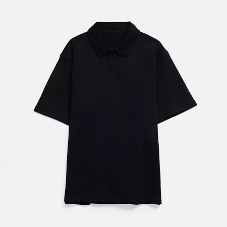 Рубашка поло унисекс Tiimi, черная