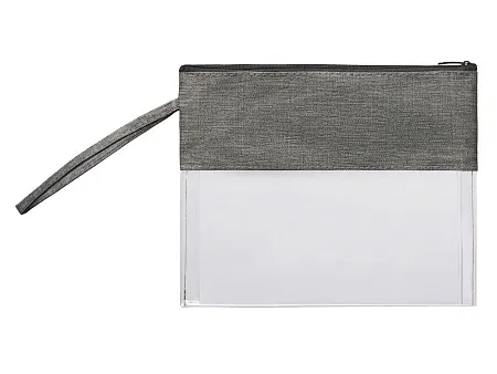 Прозрачная косметичка Leony из ПВХ и ткани